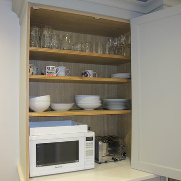 Aesthetically Pleasing, Hand-Painted Stone Green Hand Crafted Kitchen