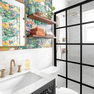 Eclectic Jungle Bathroom