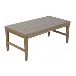 Ebel 22"x46" Rectangle Portofino Coffee Table - Outdoor Coffee Tables