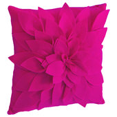 Monarch Specialties I 9301 Solid Dusty Rose 18x18 Pillow - Set of 2