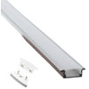 5pcs Shallow RECESSED ALUMINUM CHANNEL FOR LED STRIP LIGHT FIT 6mm, 8mm & 10mm