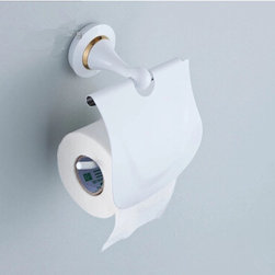 New Design Brass Roasted white Porcelain Bathroom Toilet Roll Holder TCB8046 - Bathroom Accessories
