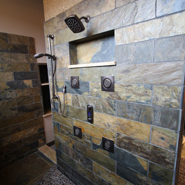 Slate Tiled Shower