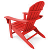 Trex Outdoor Furniture Yacht Club Shellback Adirondack Chair, Sunset Red