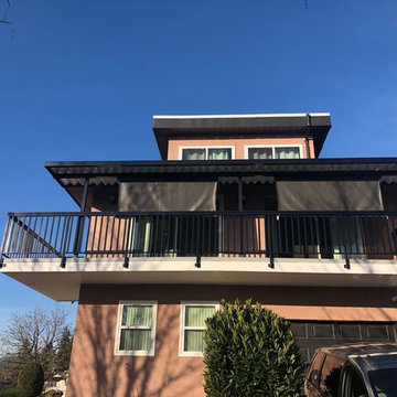 Repair deck, vinyl deck waterproofing, railing and patio cover.  COMPLETED