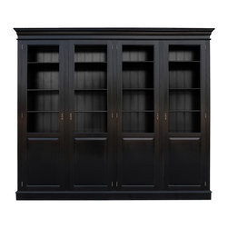 Eton Display Cabinet - black 4 bay - Products