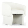 White Boucle Upholstery