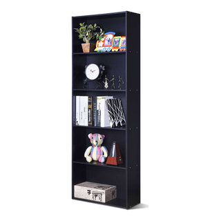 Costway 5-Shelf Storage Bookcase Modern Multi-Functional Display