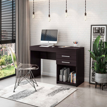 Techni Mobili Home Office Workstation with Storage, Espresso