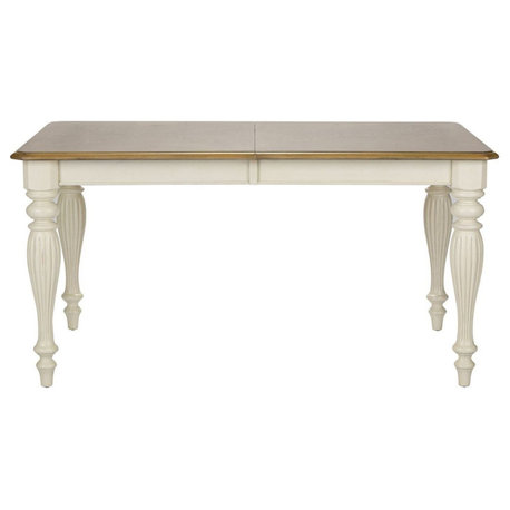 Liberty Furniture Cumberland Creek Rectangular Leg Dining Table, White