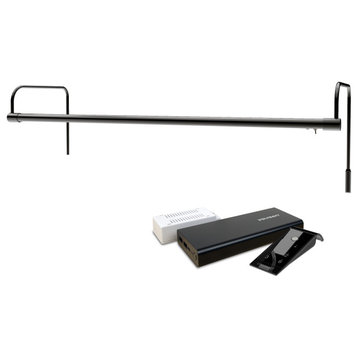 30" Slim Line Frame Light, Black With Rechargeable Battery
