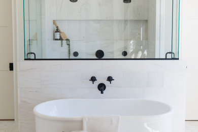 Inspiration for a transitional bathroom remodel in Phoenix
