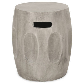Mayson Indoor Lightweight Concrete Accent Side Table