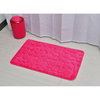 Bathroom Rug Memory Foam Mat 3D Pebble , Pink, 32" X 20"