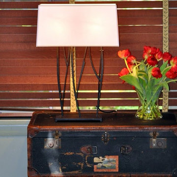 Custom built luggage table