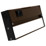 NICOR Lighting - NUC-5 Series Selectable LED Under Cabinet Light, Oil Rubbed Bronze, 8 - NICOR's fifth generation LED Undercabinet light features the latest in LED technology. The NUC Series Selectable LED Undercabinet allows you to change the color temperature of the light to 2700K, 3000K, and 4000K. The selectable color temperature switch is located next to the on/off rocker switch for easy access. This fixture is designed for easy hardwire installation that can be done through various knockout ports. This allows you to control the undercabinet lights from a wall switch or dimmer for full range dimming. The 1-inch low profile design keeps the fixture out of sight to provide pure ambient light without heat or harmful UV light. This Selectable LED Undercabinet is available in Black, Nickel, Oil-Rubbed Bronze, and White in sizes ranging from 8-inches to 40-inches. It features a projected lifespan of over 100,000 hours and is protected by NICOR's 5-year limited warranty.
