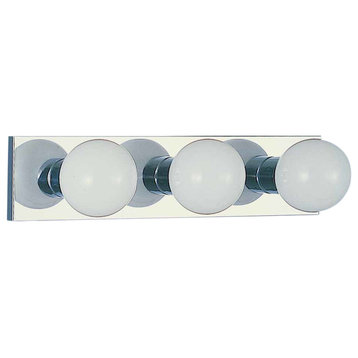 Volume Lighting 3-Light Chrome Bathroom Vanity