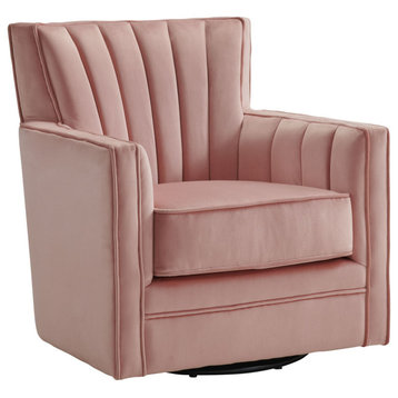 Picket House Furnishings Lawson Swivel Chair, Blush