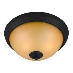 Hardware House - Essex Bronze Interior Lighting Collection, Flush Mount Ceiling Light - Flush-mount Ceiling Lighting