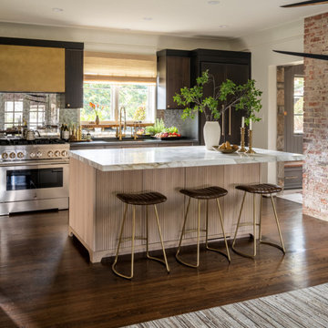 Walnut Cabinetry and White Oak Island