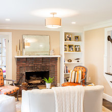 Living Room With Fireplace