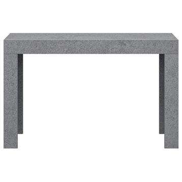 Hendrix 46.9" Rectangular Wood Console Table, Concrete Cool Gray