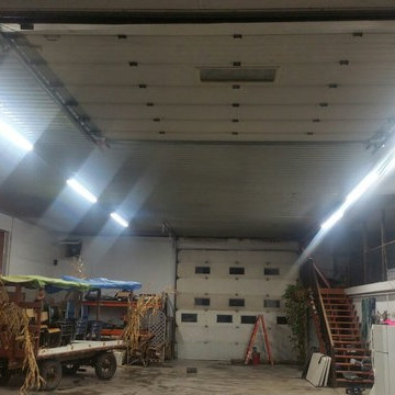 MegaglowLED - 8ft tube replacement in existing fixtures in large service garage.