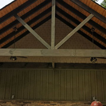 Dahlonega Rustic Mountain Home-Detached Garage & Amenity Area