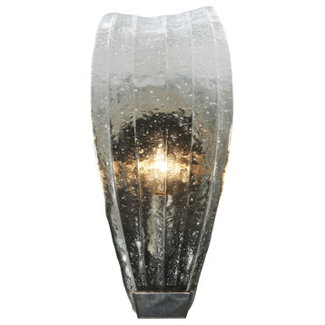 5.75W Metro Fusion Crystal Clear Glass Wall Sconce
