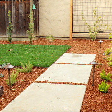 Back and Front Yard Project with Deck