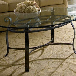 Camino Oval Cocktail Table by Charleston Forge - Side Tables And End Tables