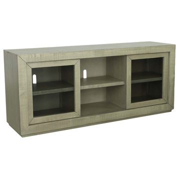 Palisades 74" TV Entertainment Console In Stone Gray-Beige