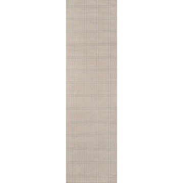 Erin Gates by Momeni Marlborough Dover Hand Woven Wool Area Rug, Beige, 2'3"x8