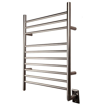 Heatgene Wall Mounted 10 Bar Hardwired Towel Warmer, Mirror Polish