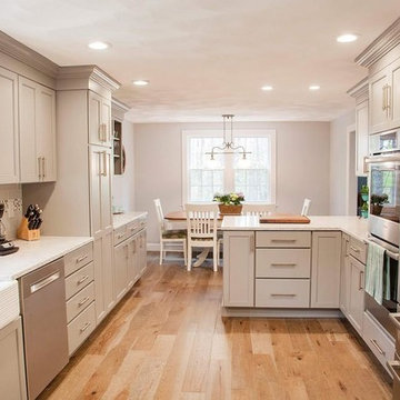 Transitional Summerstorm Kitchen Remodel with 1st floor wood flooring