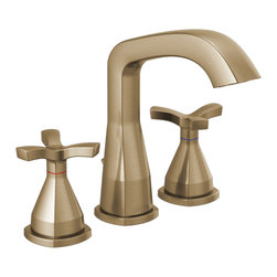 Stryke Widespread Faucet in Champagne Bronze - Bathroom Taps & Shower Heads