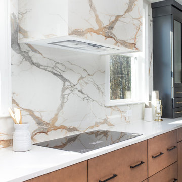 Eternal Gold Porcelain Hood & Backsplash