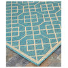 Geometric Blocks Indoor/Outdoor Area Rug, Ocean Blue, 4'5"x7'