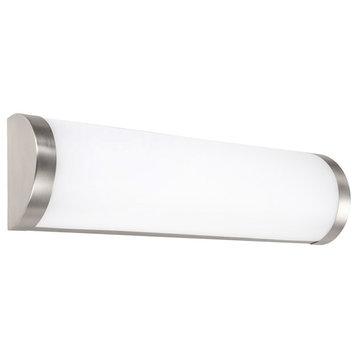 Fuse LED Energy Star Bathroom Vanity and Wall Light, Brushed Nickel