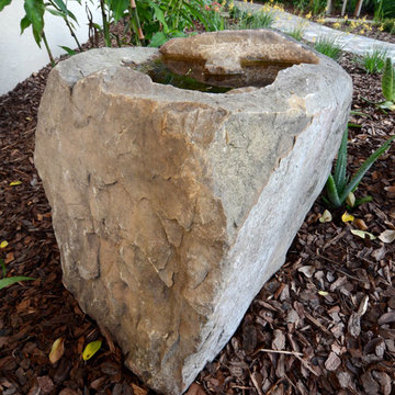 Stone bird bath