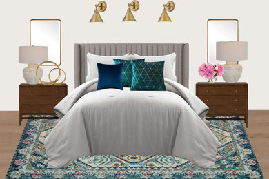 Trendy bedroom photo in Los Angeles