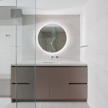 Sauna outfitted with Custom Cabinetry and Wall Hooks