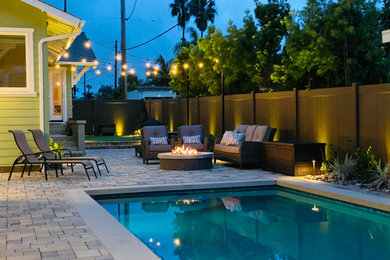 Pool - craftsman pool idea in San Diego
