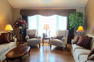 Inspiration for a timeless living room remodel in Other