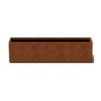 Metallic Series Corten Steel Window Box Planter, 36"