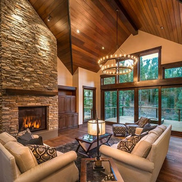 Timber Frame home lighting