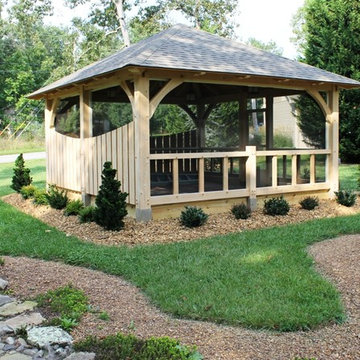 Screened In Heavy Timber Pavilion in East Tennessee