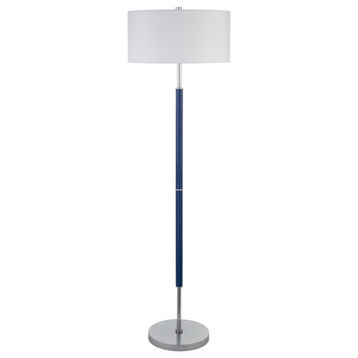 Simone 2-Light Floor Lamp With Fabric Shade