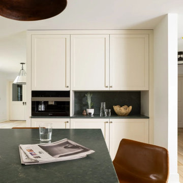 Miele Built-In Coffee Machine with Custom Shaker Cabinetry