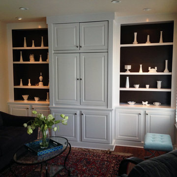 Master bedroom sitting area Before and After